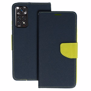 Fancy Ümbris jaoks Xiaomi Redmi Note 11 5G/Note 11S 5G/Poco M4 Pro 5G tumesinine-lime