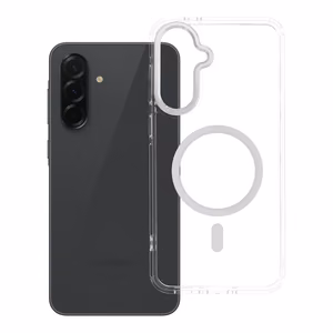 Чехол Samsung A36 Frame Clear Hybrid Mag Cover, совместимый с MagSafe, прозрачный