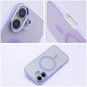 Case for iPhone 17 Flexline Mag Cover compatible with MagSafe purple