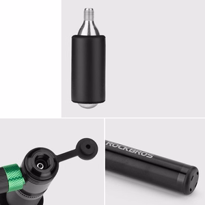 Rockbros HQ-75D-CO2 käsitsi kasutatav alumiiniumist CO2-pump – värv: must