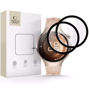 Tech-Protect Glass Flex+ 2-pack hybrid glass jaoks Huawei Watch 5 42 mm - must