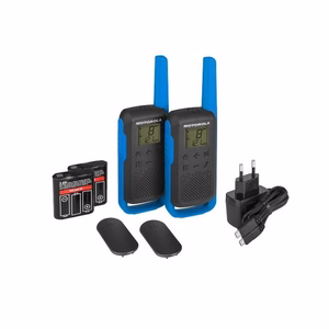 Motorola Talkabout T62 topeltpakett + laadija sinine