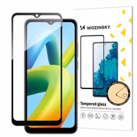 Wozinsky Full Glue Karastatud klaas Full Screen Karastatud klaas jaoks Xiaomi Redmi A1+ 9H with must Frame