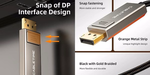 Kaabel USB Type-C to DisplayPort, 8K, 2m