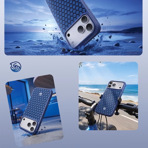 Benks Magnetic Armor Pro Armor Grid Kevlar Case Metal Frame 600D (C.K.FL.AP.BE.B073) for Iphone 18 Pro Max/17 Pro Max blue