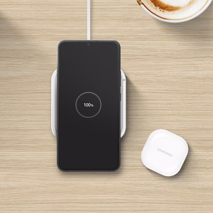 Samsung Wireless Laadija Pad EP-P2400TWEGEU 15W induktiivne laadija - valge + mains laadija