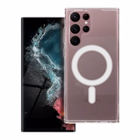 CLEAR MAG ÜMBRIS compatible with MagSafe jaoks SAMSUNG S22 Ultra läbipaistev