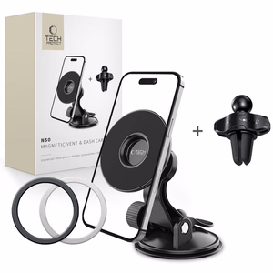 Tech-Protect N50 MagSafe Car Magnetic Phone Hoidja jaoks Cockpit/Air Vent - must