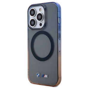 BMW Gradient Bumper MagSafe чехол для iPhone 15 Pro Max - серый