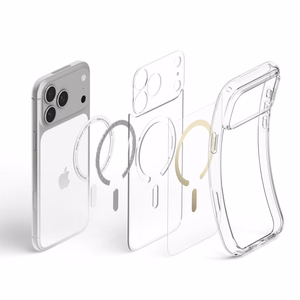 Spigen Ultra Hybrid MagSafe ümbris iPhone 18 Pro Max / 17 Pro Max jaoks, läbipaistev kuldne
