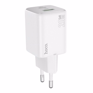 Phone Laadija Hoco USB A + USB C QC3.0 PD 3A 20W N41 valge