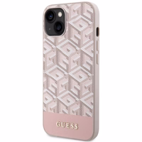 Guess GUHMP14SHGCFSEP iPhone 14 6.1" roosa/roosa hard ümbris GCube Stripes MagSafe