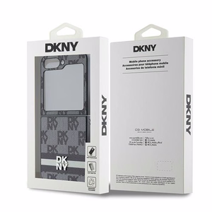 DKNY Checkered Pattern Printed Stripes чехол для Samsung Galaxy Z Flip 6 - чёрный
