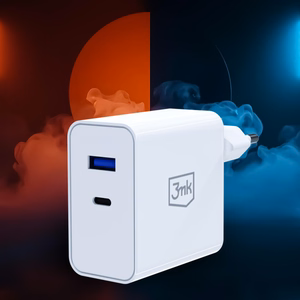 3mk FlowPower 45W 1A1C PD3.0 QC4+ seinalaadija - valge