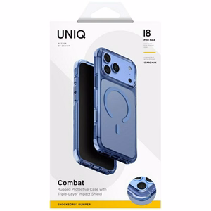 Uniq Combat Magclick Charging ümbris iPhone 18 Pro Max / 17 Pro Max – sinine