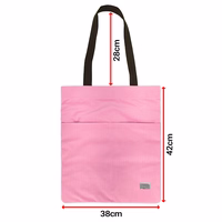Shopping bag Wonder pattern 4 roosa
