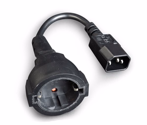 Gembird PC-SFC14M-01 toiteadapter IEC320 C14 -> SCHUKO (F) 15 cm kaablil