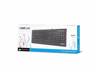 Natec Multimedia Keyboard BARRACUDA slim USB, US layout, must