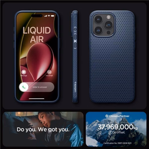 SPIGEN ümbris LIQUID AIR jaoks IPHONE 15 Pro Max tumesinine