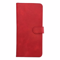 Universal book Ümbris COMMON size L jaoks IPHONE 6 PLUS / 7 PLUS / 8 PLUS / XS MAX / 11 PRO MAX / SAMSUNG S20 FE / S21 FE / S10 PLUS / A10 / A32 / A54 / XIAOMI 12 LITE / HUAWEI P30 PRO punane