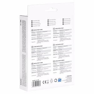 Savio CL-210 DisplayPort kaabel 2 m must