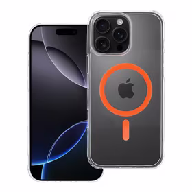 Drop Glue Colorful Ring Mag Cover compatible with MagSafe jaoks IPHONE 16 PRO MAX oranž