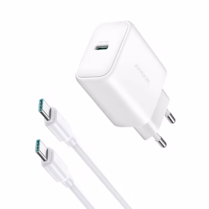 Joyroom JR-TCF24 USB-C PD 30W QC SFC network laadija - valge + 1m USB-C kaabel