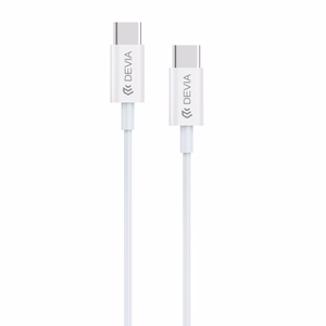Devia cable Smart EC042 PD USB-C - USB-C 60W 3A valge