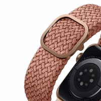 UNIQ rihm Aspen Apple Watch 44/42/45 mm Series 1/2/3/4/5/6/7/8/9/SE/SE2 punutud roosa/grapefruit roosa