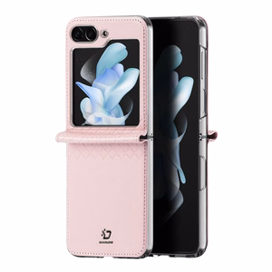 Dux Ducis Bril leather ümbris jaoks Samsung Galaxy Z Flip 5 5G - roosa