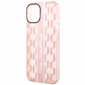 Karl Lagerfeld KLHCP14MHKLSPCP iPhone 14 Plus 6.7 "hardcase roosa / roosa Mono Vertical Stripe