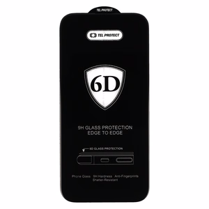 Tel Protect Full Glue 6D Karastatud klaas jaoks XIAOMI REDMI 14C BLACK