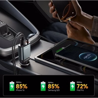 Autolaadija Joyroom "JR-CCL07" must 30W (1xPD / 1xQC3.0) + "Lightning" kaabel