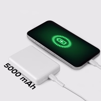 Powerbank SBS TEBB5000MAG1CW 5000 mAh USB-C, MagSafe ühilduv - valge
