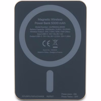 Guess MagSafe Metal Script Logo induktiivne elektripank 15W 5000mAh - kuldne