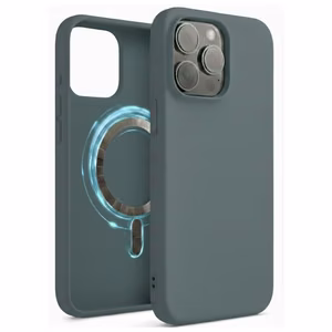 TM MagSafe Silicone Phone Case for iPhone 16 / Lack Green /
