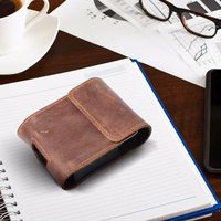 ROYAL Crazy Horse universal horizontal leather belt holster size V jaoks SAMSUNG FLIP 1 / 2 / 3 / 4 / HUAWEI P50 Pocket / MOTOROLA RAZR 5G brown