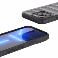 Magic Shield ümbris iPhone 13 Pro jaoks paindlik soomustatud kate tumesinine