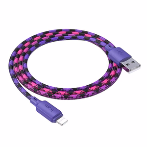Kaabel USB A to Lightning Hoco 2,4A 1 m X116 gradient purple