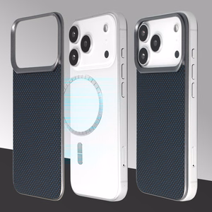 Liavec Carbon Layer Magsafe Aramid Fiber чехол для Iphone 17 Pro Max синий