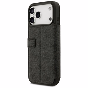 GUESS book ümbris jaoks IPHONE 17 Pro Max GUBKP17X4GMGGR (PU 4G Metal Logo) must