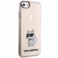 Karl Lagerfeld KLHCI8HNCHTCP iPhone 7/8/ SE 2020 / SE 2022 roosa/roosa hardcase Ikonik Choupette