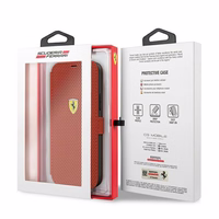 Ferrari FESPEFLBKP12SRE iPhone 12 mini 5.4" punane/punane raamat On Track perforeeritud