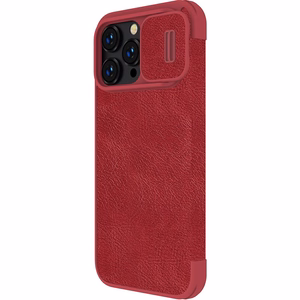 Ümbris Nillkin Qin Pro Leather Apple iPhone 14 Pro Max punane