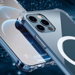 TEL PROTECT MagSilicone Ümbris jaoks Iphone 15 Pro läbipaistev