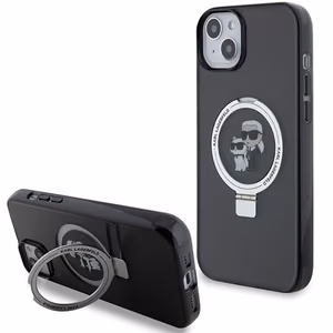 Karl Lagerfeld KLHMP15MHMRSKCK iPhone 15 Plus 6.7"must/must hardcase Ring Stand Karl&Choupette MagSafe