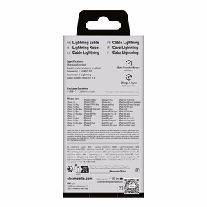 SBS TECABLELIGTC1K USB-C - Lightning kaabel 1m - must