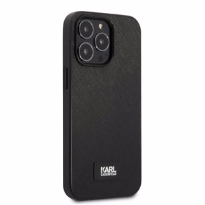Karl Lagerfeld KLHCP13XSFMP2K iPhone 13 Pro Max 6.7" жёсткий чехол чёрный/чёрный Saffiano Plaque