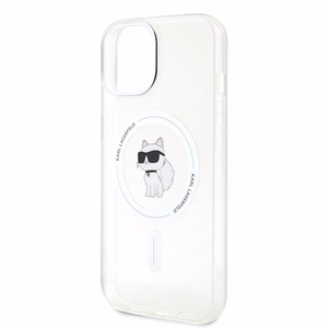 Karl Lagerfeld IML Choupette MagSafe ümbris jaoks iPhone 15 - läbipaistev