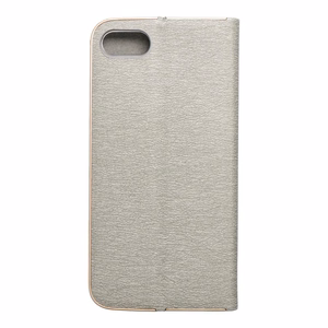 LUNA Book kuldne jaoks iPhone 7 / 8 / SE 2020 / SE 2022 hõbedane